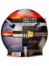 LEGACY HWF1450BL2  1/4" x 50 Foot Blue PVC Air Hose 1/4" Ends