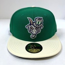 Cappello Hartford Yard Goats MILB NE 2020 collezione autentica Alt 3 ~ verde/crema