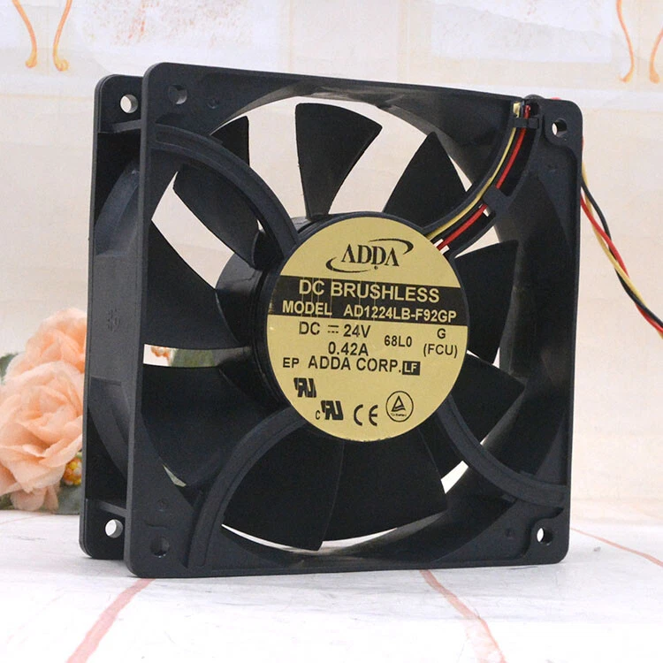 1 pcs ADDA AD1224LB-F92GP 12038 24V0.42A high speed high wind volume coolingfan - Image 3 of 4