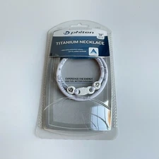 PHITEN TORNADO Titanium Necklace 18" White New in Box #099201