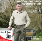 MENS COUNTRY CHECK COTTON SHIRT,FARM,LAND,VET,HUNTING,SHOOTING,SPORT,OUTDOOR