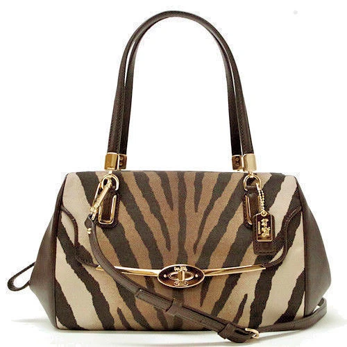 NUEVO BOLSO BANDOLERA COACH F26634 MADISON ZEBRA PRT PEQUEÑO MADELINE