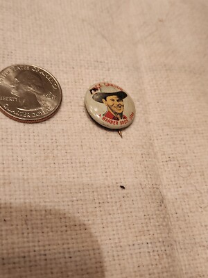 1940's Quaker Puffed Wheat and Rice Pin - Jack Carson A Warner Bros STAR