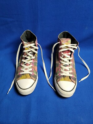 without box Converse AllStar Womens Canvas Shoes MultiColor Feathers Hi  G2U