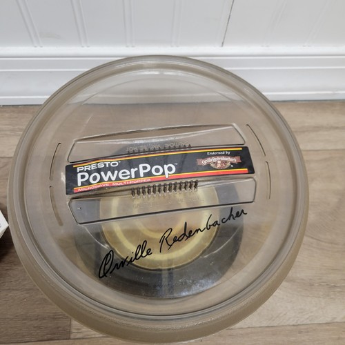 Vintage Presto Power Pop Microwave Popcorn Popper Orville Redenbacher