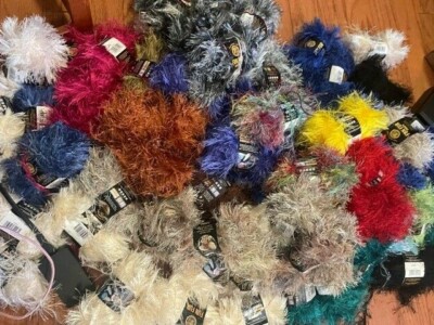 Lion Brand Yarn Fun Fur and Fun Fur Prints Eyelash Yarn - Many colors available!