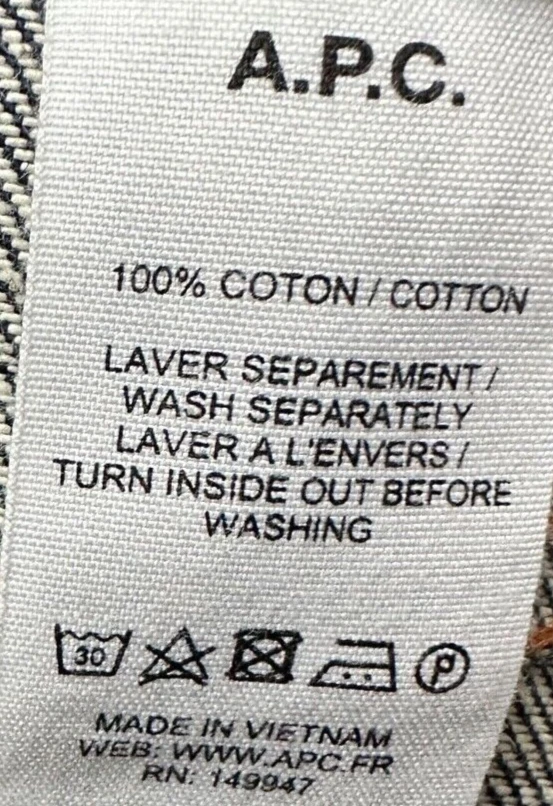 A.P.C. A Line Midi Rock Skirt Jeansrock Rue Madame Paris Denim Size 36 W 26 - Bild 4 von 4