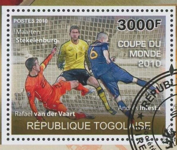 Hoja de recuerdo deportivo Mundial Fútbol "La Roja" España Fútbol 2010 Foto 2 de 4