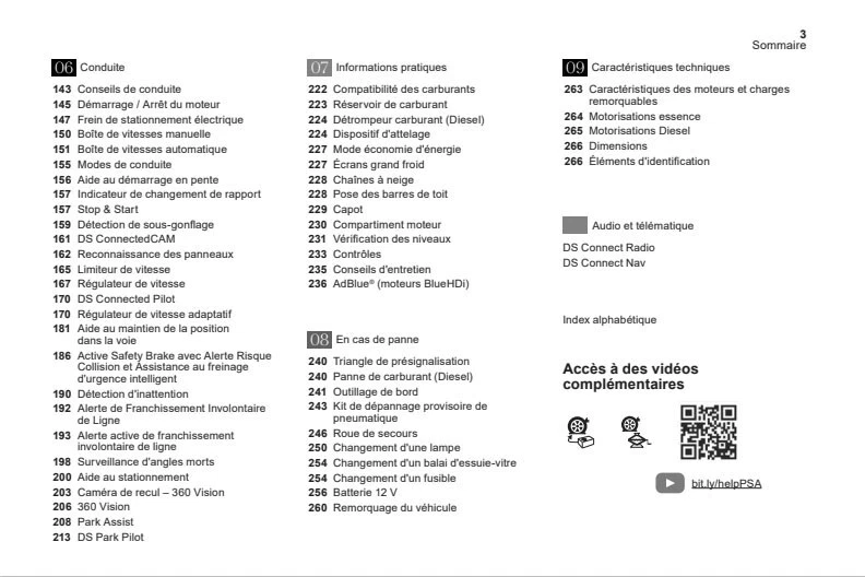 Citroen DS7 Crossback+Navi Notice d'Utilisation Français - Photo 4/4