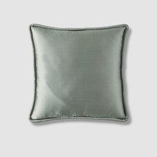 Austin Horn Collection Gray Cloe Silk Euro Sham
