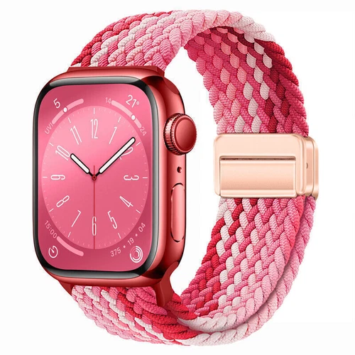 Magnet Nylon Armband für Apple Watch Ultra 2 49mm & Serie 1-9,Ersatzband 38-45mm - Bild 14 von 101