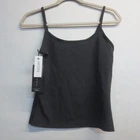 ARITZIA WOMEN'S GOLDEN ESSENTIAL CROP TOP - BLACK - MEDIUM