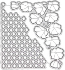 Flower Background Die Cut for Card Making, Hollow Out Metal Cutting Dies Congrat