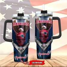England***Patriots Stanley 40oz Stainless Steel H2.0 Flowstate Quencher Tumbler2