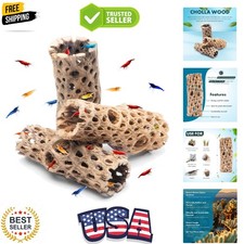 Natural Cholla Wood - Driftwood for Aquariums, Air Plant Base, Hermit Crab an...