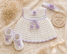 Handgehäkeltes Baby-Set   0 3 Monate   