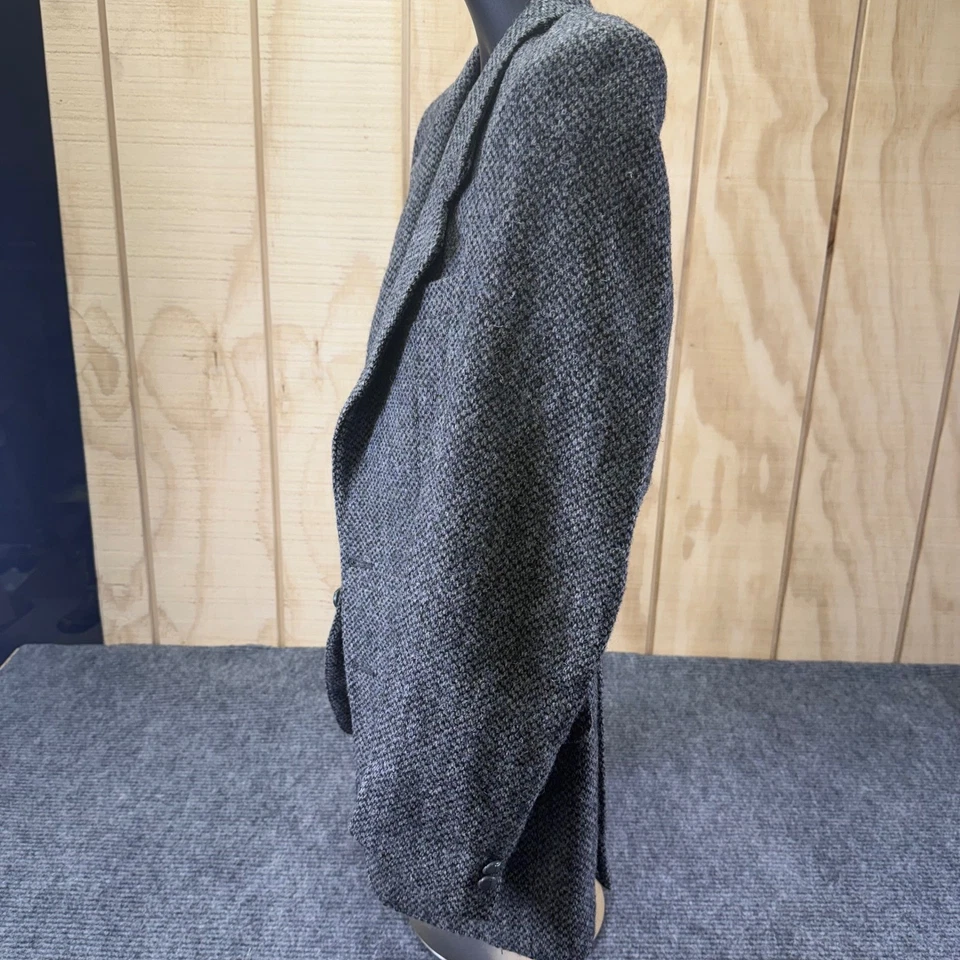 Harris Tweed Blazer Mens Dark Gray Wool Hand Woven Outer Hebrides Jacket England - Image 2 of 4