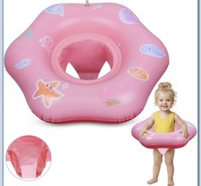 Baby Swimming Float with Seat 0.3mm Extra Thick PVC Inflatable Toddler Pool Ring