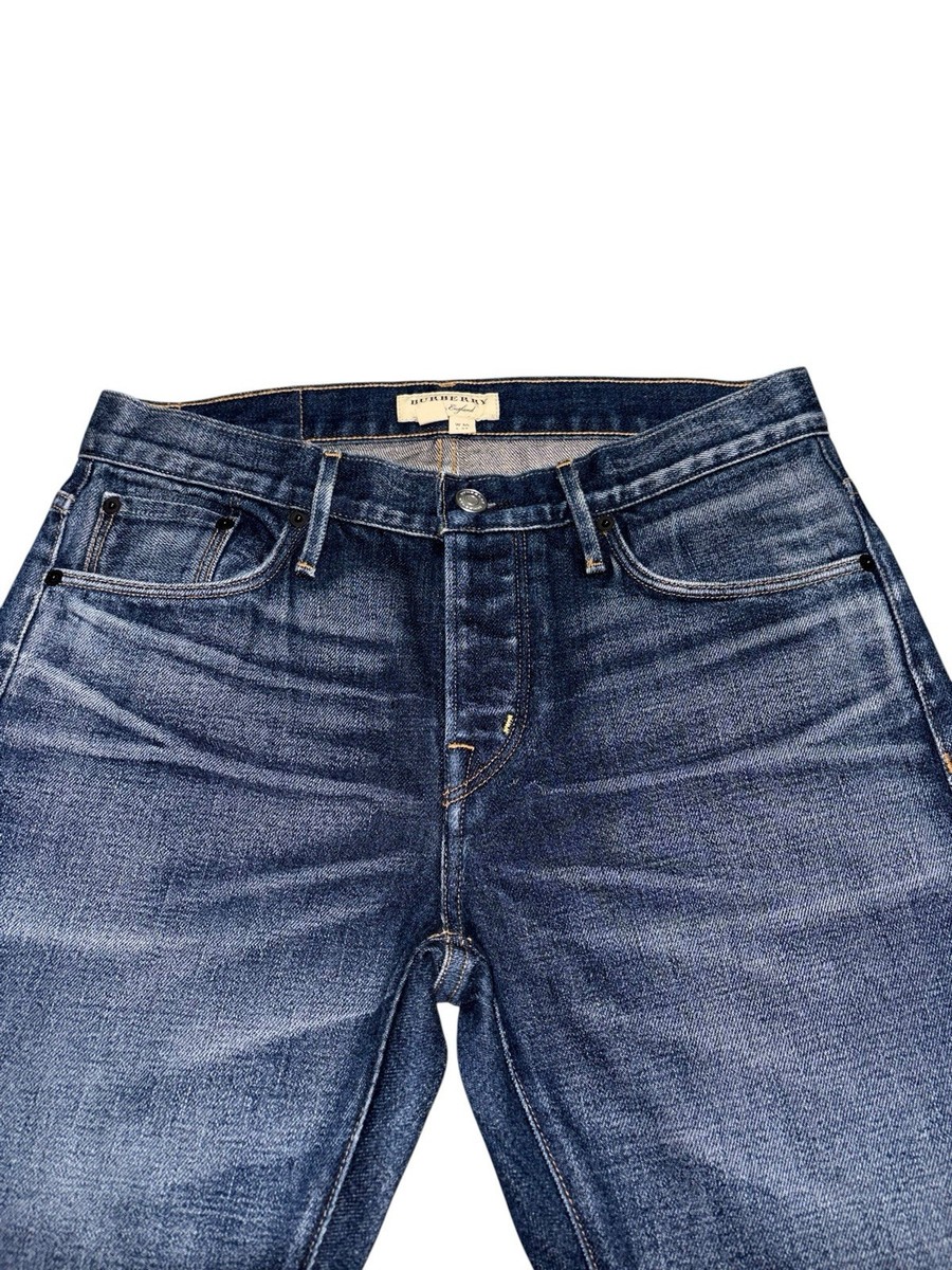 30x32 Selvedge Burberry London Japanese Denim Jeans Whiskered