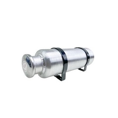 JSD 0.58 Gallon 4 x 12 Spun Aluminum Small Universal Gas Tank Vertical 1/4'' 