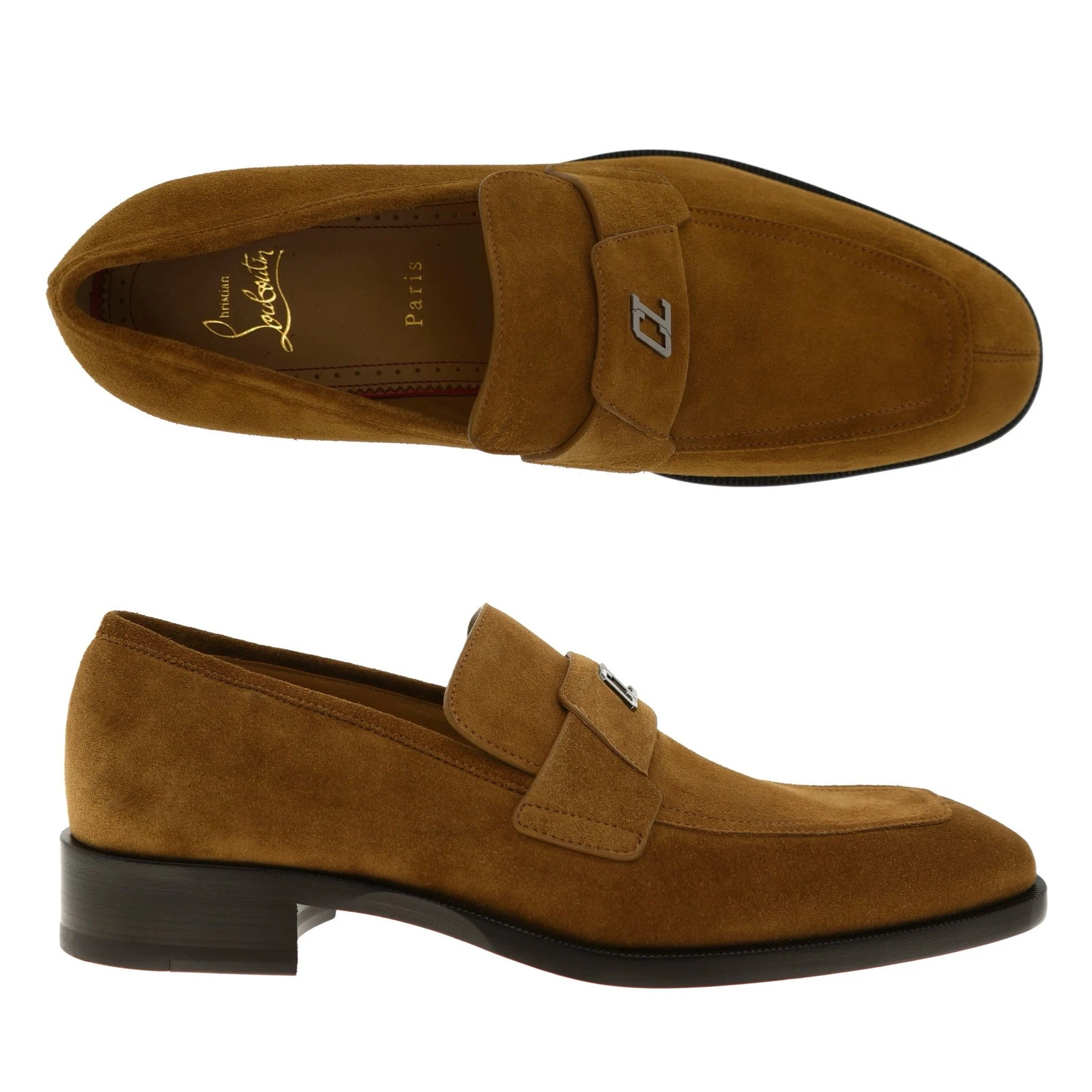 Christian Louboutin — Christian Louboutin Varsimoc Brown Suede Leather Size 9 US New