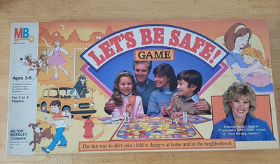 Vintage Let s Be Safe Board Game Milton Bradley Company   JOAN LUNDEN 1986