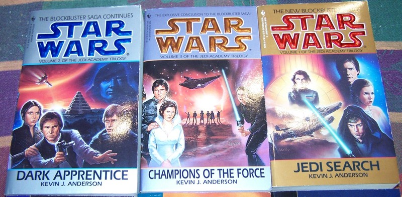 Star Wars PB Book Lot x6 Black Fleet Crisis & Jedi Academy Trilogy's 1st Edition