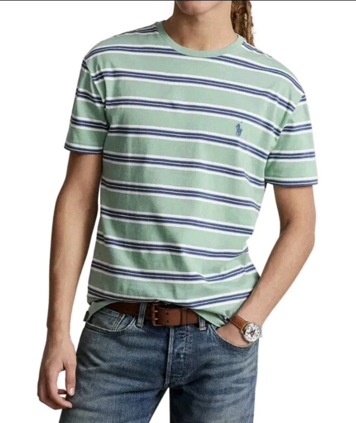 Polo Ralph Lauren Men's Classic-Fit Striped Jersey T-Shirt Sz XXL