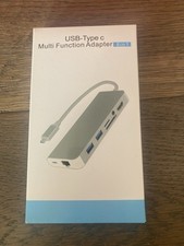 8-in-1 USB-C Multi-Function Hub Adapter for MacBook, iPad, Switch, Phone - NEW