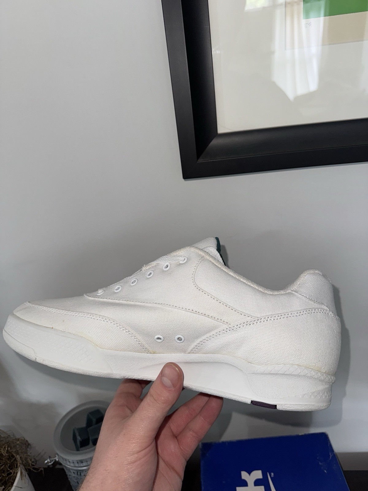 Size 11.5 - Reebok Tennis Trans Court Canvas Vintage 90s thumbnail 9