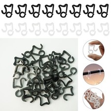 Extra Strong Gutter Hooks 24/48x Black White Clips for Christmas Outdoor Lights