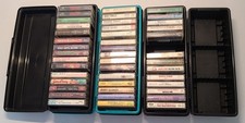 Cassettes Music Tapes 4 Alpha Storage Boxes 90's Christian Country Lot of 42