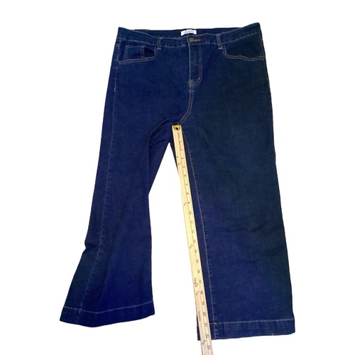 Bleu Damen Denim Stretch Capri Jeans Größe 16 - Bild 5 von 6