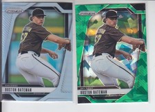 2 - 2025 Prizm BOSTON BATEMAN Green Cracked Ice + Silver Padres #76