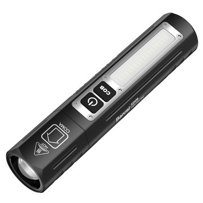 Rechargeable Magnetic Small Flashlights High Lumens - Super Bright Black 