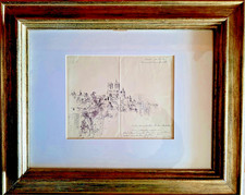 Original Federzeichnung Wilhelm Thöny 1888-1949, Paris 1934