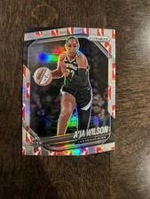 2025 Prizm WNBA - A'ja Wilson WNBA Logo Silver DSG Exclusive #76