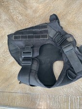 ICEFANG BLACK TACTICAL HEAVY DUTY XL DOG HARNESS