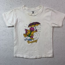 Vintage Barney The Dinosaur T-Shirt Size Medium 7 Lyons Group 1992 Single Stitch