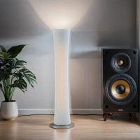Stehlampe In Nickel H112Cm Led Stehleuchte Dimmbar Sparlampe Modern Lampe Innen