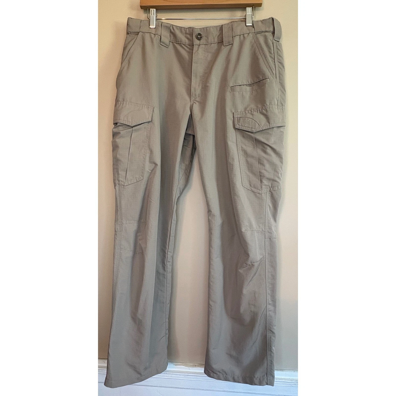 5.11 Tactical Mens Fast-Tac Cargo Pants 36x31 Khaki Ripstop 74439 Utility Work