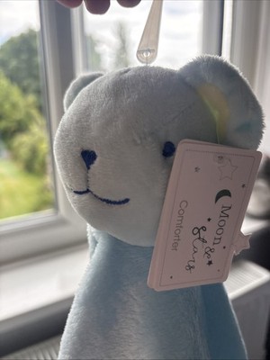 Moon & Stars Blue Bear Bettdecke NEU