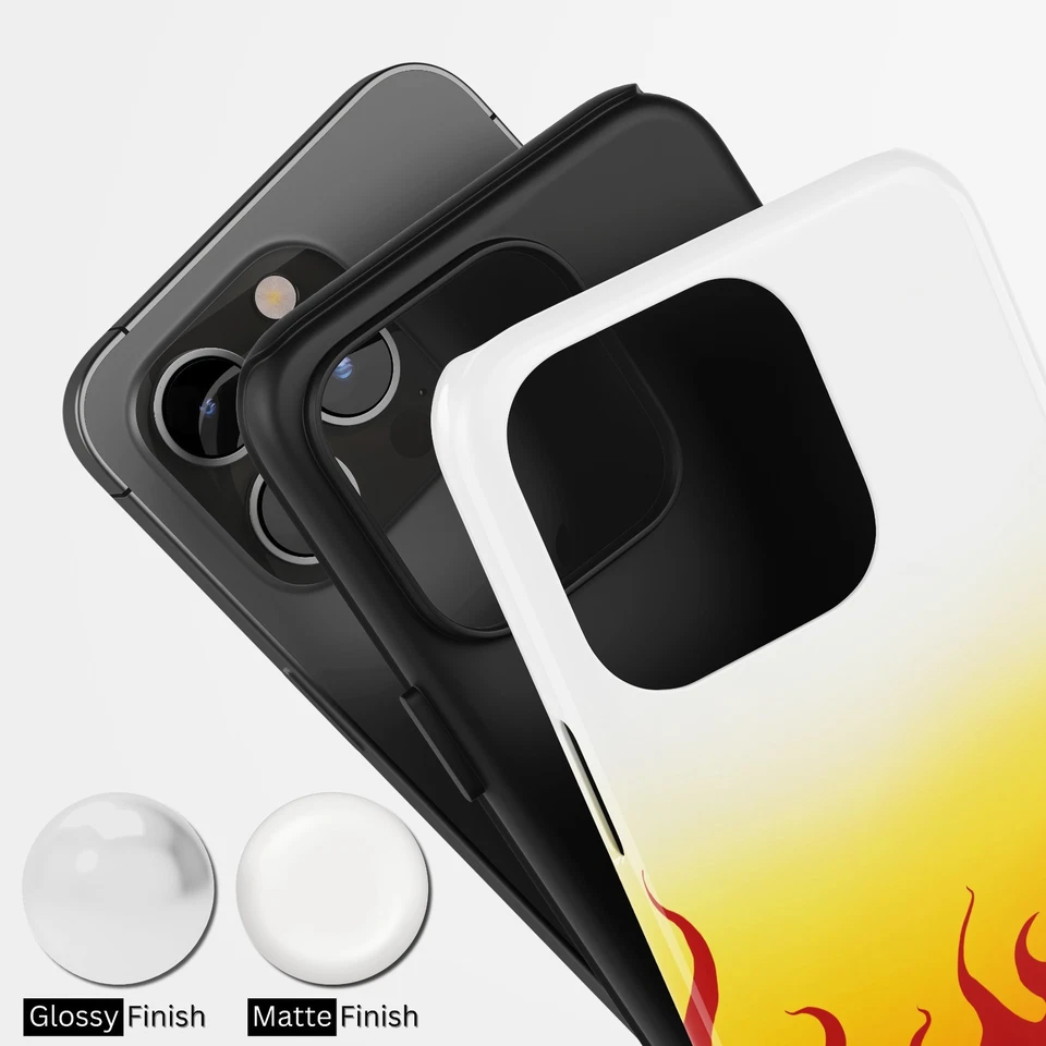 Flame Haori Phone Case Anime Hard Cover All Models - Image 3 of 4