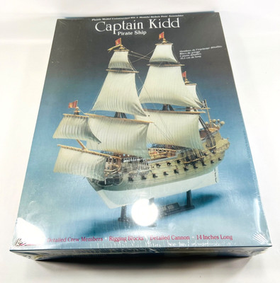 Lindberg Captain Kidd Pirate Model Ship Construction Kit #70873 Brand New Sealed