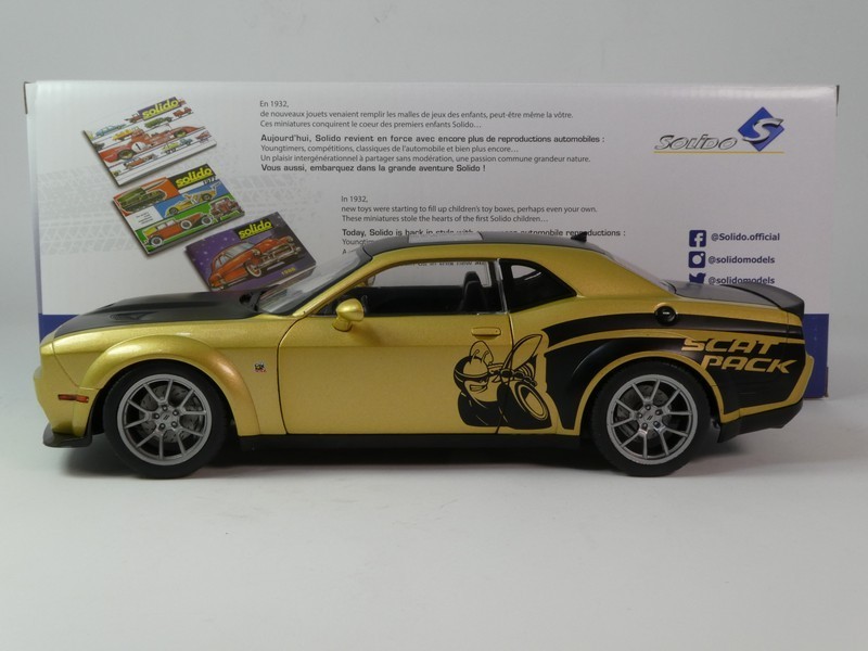 Solido Dodge Challenger R t Scat Pack 2020 1:18 1805707
