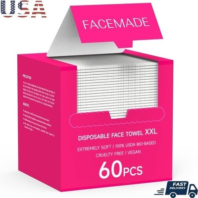 Biobased Disposable Face Towels Super Absorbent Skin Friendly Cleansing Cloths