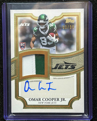 2026 Topps Flagship Omar Cooper Jr ARP-OC RPA AUTO 2-COLOR PATCH /99 #60/99 RC