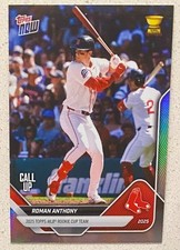 2025 MLB Topps Now Rookie Cup #RC-7 Roman Anthony RAINBOW FOIL SP