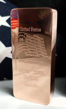USA 250th Anniversary 1lb .999 Fine Copper Bu...