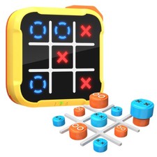 Electronic Tic Tac Toe Game, 4-in-1 Digital Puzzle Games, Handheld Family Boa...